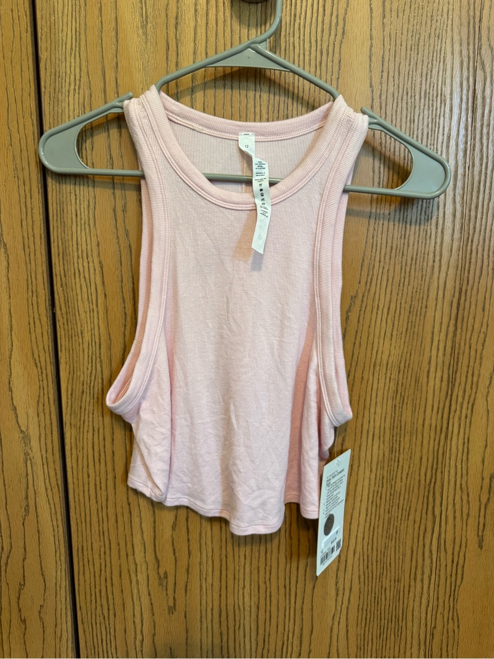 Lululemon Hold Tight Cropped Tank Top in the color Flush Pink